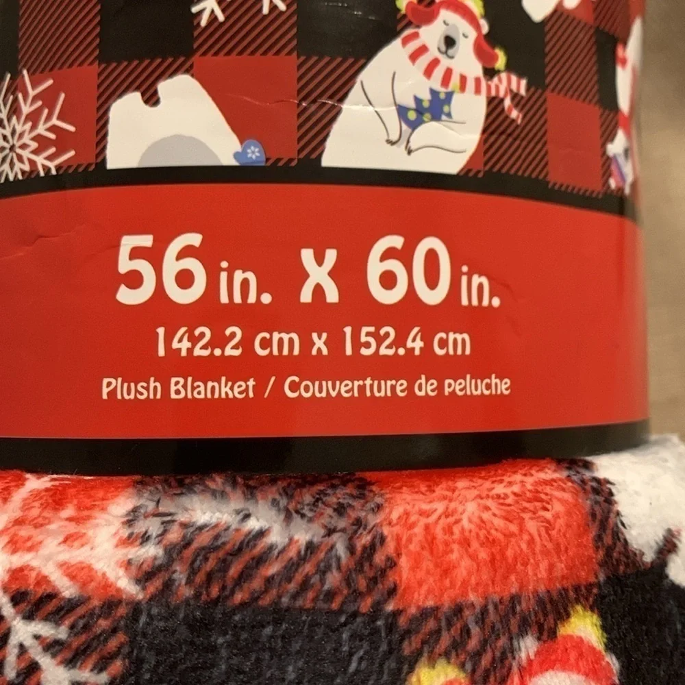 I Scream Beary Holiday Plush Blanket